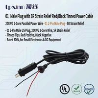 Kabel Rakitan Kustom 01 DC 2 Pin Power Plug ke Ujung Terbuka Tanpa Isolasi untuk LED Strip, Kamera CCTV, dan Kabel Ekstensi Daya