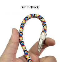 Kabel Data pengisian cepat 2-in-1, kabel pengisian daya cepat untuk iPhone 15 PD60W, tenun ponsel Anti hilang, tali gantung, pelindung, kabel pengisian