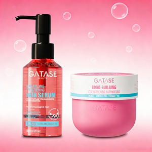 Set Profesional de Mascarilla y Sérum Reparador de Cabello |   Tratamiento Fortalecedor y Reconstruyente <span class=keywords><strong>para</strong></span> Cabello <span class=keywords><strong>Dañado</strong></span> |   Kit de Cuidado <span class=keywords><strong>para</strong></span> Salón - Product Image 1