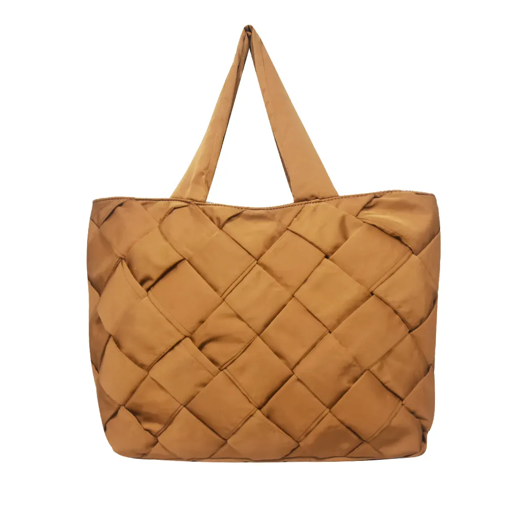 Weaved women tote Bag light weight for Ladies with High Quality durable fabric with many colors option OEM ODM acceptable