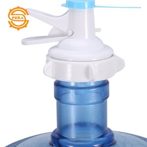 Grifos de botella de agua purificada de 5 galones para comenzar una vida saludable Blanco con grifos de plástico azul - Product Image 1
