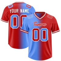 Vente en gros de maillots de football américains rétro personnalisés de sublimation Streetwear respirant Techniques courtes imprimées