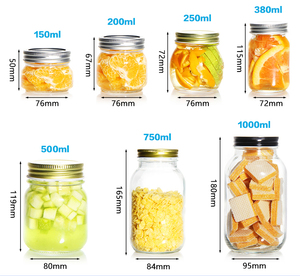 Envase de Vidrio Mason para Alimentos de 24oz y 32oz, Personalizable con Logotipo y Tamaño, para Exportación, Ideal para Encurtidos - Product Image 2