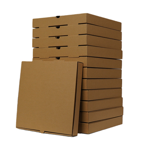 Boîte à <span class=keywords><strong>pizza</strong></span> ondulé en vrac, 13 pouces, logo personnalisé, vente en gros, livraison gratuite - Product Image 4
