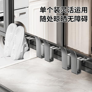 Séchoir à chaussures d'extérieur design aile d'avion, sur pied, couleur gris anthracite, gadget de séchage pour balcon - Product Image 4