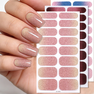 Pegatinas de Uñas Francesas Personalizadas, Ecológicas, No Tóxicas, con Acabado Brillante Plateado, Diseño de Danza del León con Purpurina Dorada, Sin UV - Product Image 5
