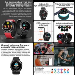 Montre connectée TK62 Health tracker avec pompe à air précise, mesure de la tension artérielle, de la température, de l'ECG, de la graisse sanguine, Montre Intelligente - Product Image 3