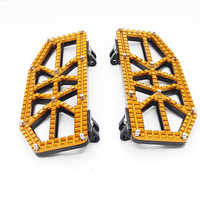Repose-pieds larges pour moto, pédales en aluminium 6061, installation facile pour Touring Road Glide Softail Fatboy