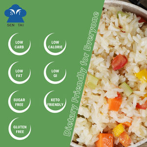 <span class=keywords><strong>Riz</strong></span> de konjac séché, nourriture saine, végétalien, sans gluten, sans sucre, faible en glucides, 2,8 g de fibres alimentaires, cuisson en 8 minutes, cétogène, directement de l'usine - Product Image 2