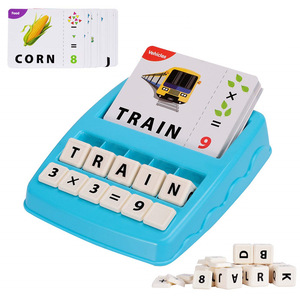Juego de Ortografía para Contar Palabras en Inglés para Niños, Juguetes de <span class=keywords><strong>Inteligencia</strong></span>, Juegos de Cálculo, Material Didáctico 2 en 1 - Product Image 3
