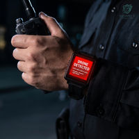 Détecteur de signal de drone FPV portable tactique DJI avec alerte montre-bracelet et détecteur de signal de drone UAV large bande 70 MHz-6,2 GHz