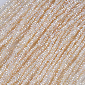 Perlas Sueltas Planas de Agua Dulce Naturales de 3-3.5mm, Color Rosa, para Accesorios de Joyería DIY Semi-terminados, Venta al por Mayor en Zhuji - Product Image 3