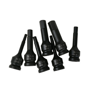 Jeu de douilles Torx à chocs H4-H22mm 1/2 pouce, personnalisable OEM, embouts de tournevis carrés pour clé à cliquet/électrique/entretien, clés hexagonales - Product Image 1