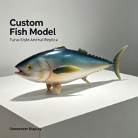 Modèle d'affichage personnalisé de poisson de type thon