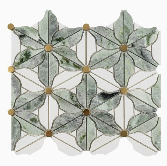 Custom Natural Stone Flower Shape Marble