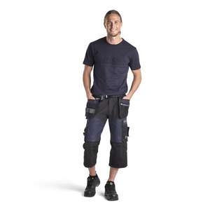 BLAKLADER - 159713438699C52 Stretch Pirate <b>trousers</b> Dark navy/<b>Black</b> - EAN 7330509803042 <b>WORK</b> <b>TROUSERS</b> <b>CARGO</b> <b>WORK</b> <b>TROUSERS</b> - Product Image 3
