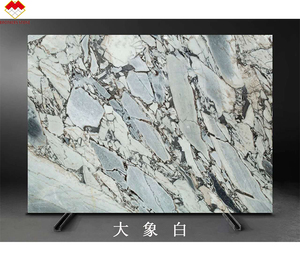 Usine Yunfu vendre directement des dalles de marbre blanc éléphant haute qualité océan tempête marbre grande dalle pour comptoirs de Table à dîner - Product Image 3