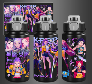 Nueva Taza Infantil Aislada de Acero Inoxidable 316 con Doble Boca y Pajita, Diseño de Dibujos Animados, Portátil, del Equipo Cazafantasmas de K-POP - Product Image 5