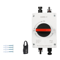 Sortie d'usine Ip66 32a 2p 4p Pv étanche Dc 1000v 1500v interrupteur d'isolation solaire photovoltaïque