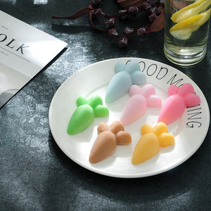 Vente flash, moules en silicone sans BPA, 6 cavités, forme de carotte, carrés, antiadhésifs, moules en silicone pour bonbons, gelée, gommes - Product Image 3