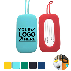 Silicone Luggage Tag with ID Card Holder Design Travel Suitcase Bag Labels Identifier Name Address Privacy Cover - Product Image 2