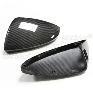 Coques de rétroviseurs latéraux en fibre de carbone sèche pour Audi A6 C8 S6 RS6 A7 S7 RS7 Modèle LHD 2019-IN - Product Image 3