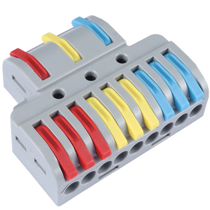 2/3/5/8-Hole <b>Electric</b> Terminal Block Quick <b>Wire</b> Connector Spring Push Terminal Block for Power Application Decorative Wiring - Product Image 2