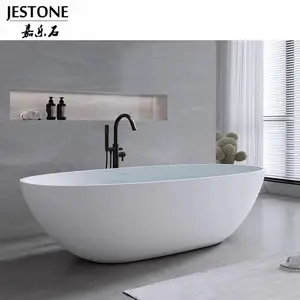 Jestone Fashion Design Beste Prijs China Puur Acryl Massief Oppervlak Bad Mini Badkuipen Voor Kleine Badkamers