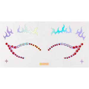 Papillon holographique Eyeliner autocollants <span class=keywords><strong>Halloween</strong></span> <span class=keywords><strong>strass</strong></span> chat yeux fard à paupières autocollant pour Cosplay <span class=keywords><strong>maquillage</strong></span> décoration - Product Image 4