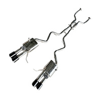 Échappement Catback Valvetronic pour BMW M3 E90 E92 E93 4.0L V8 2007-2013 en acier inoxydable avec deux résonateurs et embouts