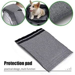 Muestra gratuita de correa de hombro acolchada ajustable con bolsillo de malla para mochila de viaje al aire libre, portabultos para perros y gatos - Product Image 3