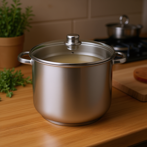 หม้อซุปสแตนเลสพร้อมฝาแก้ว 8 ควอร์ต สำหรับทำน้ำซุปและสตูว์ - Product Image 3