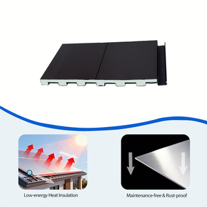 Revêtement mural extérieur moderne en aluminium, panneau Great Wall, résistant au feu, écologique, imperméable, isolation thermique, nervuré - Product Image 5