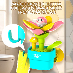 Jouet de <span class=keywords><strong>bain</strong></span> pour enfants, pot de fleurs en plastique pour jeux aquatiques, ventouse rotative, arroseur de douche pour bébé de 0 à 4 ans - Product Image 4