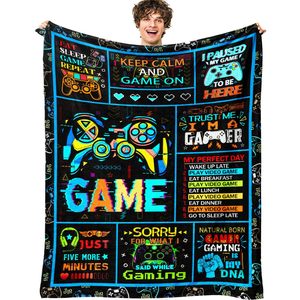 Gamer Gift Flannel <b>Blanket</b> <b>Throw</b> <b>Blanket</b> Nap <b>Blanket</b> Machine Washable Fade Resistant for Bed Sofa Couch Custom Print Wholesale - Product Image 6