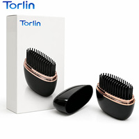 Cepillo Alisador de Cabello Inalámbrico Mini USB con Forma de Huevo de Doble Cara, Ajustable Eléctricamente con 3 Temperaturas, Marca Torlin
