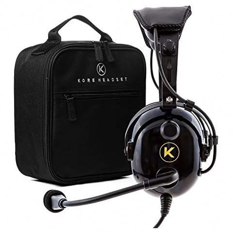 Flight Level Pilot Aviation Headset Bag Headset Bag General Aviation Headset for Pilots | Mono, Passive Noise Reduce