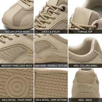 Chaussures de marche basses en microfibre et maille pour hommes, à lacets, décontractées, respirantes, légères, antidérapantes, confortables, OEM