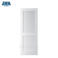 Porte en bois HDF à double battant, style français moderne, avec panneaux à persiennes, pour usage intérieur (lavage, chambre).