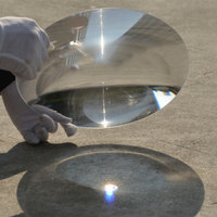 Lentille solaire Fresnel en plastique PMMA optique de 300 mm, grande lentille solaire concentratrice, loupe, outils pour faire du feu