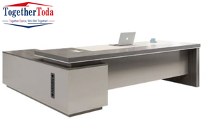 Escritorio de Oficina en Forma de L, Diseño Simple, Muebles para Oficina, Escritorios para Directores, Gerentes y Ejecutivos, Mesa de Trabajo Resistente con Cajón - Product Image 3