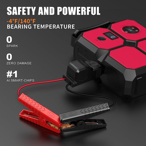 Kompresor udara Jump Starter 4000A, baterai portabel Power Bank untuk perangkat mulai Booster darurat mobil - Product Image 5