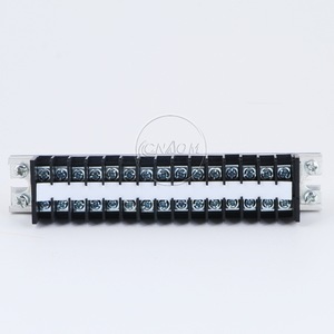 Connecteur de bornier Td-1515 15A 15 positions à montage sur rail DIN en matériau PBT - Product Image 1