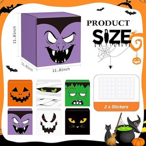 Suministros para fiestas <span class=keywords><strong>de</strong></span> Halloween, <span class=keywords><strong>adorno</strong></span> mágico <span class=keywords><strong>de</strong></span> pie, <span class=keywords><strong>telaraña</strong></span> con murciélago <span class=keywords><strong>de</strong></span> calabaza, caja <span class=keywords><strong>de</strong></span> decoración <span class=keywords><strong>de</strong></span> papel desechable - Product Image 2