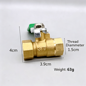 1 pièce Vanne à boisseau sphérique en acier inoxydable à passage plein, filetage femelle NPT BSP, pour l'eau, le gaz, l'huile, l'air, avec poignée à levier, pour utilisation durable - Product Image 4