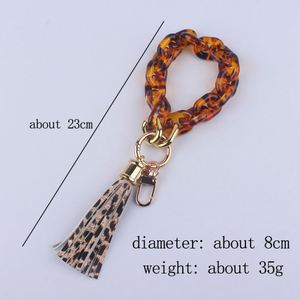 2025 New Arrival Ins Hot Selling Acrylic Decorative Splicing Korean Bracelet <b>Key</b> Chain with Multi-color for Women's <b>Key</b> <b>Ring</b> - Product Image 6