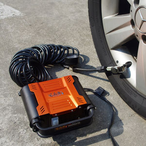 Outils de véhicule Gonfleur de pneu à double cylindre Pompe à compresseur d'air robuste pour voiture à double <span class=keywords><strong>moteur</strong></span> 12V Universel 30 Min. 2.54 Meter 25ft - Product Image 6