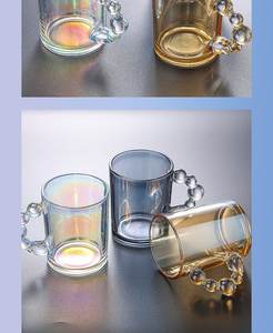 Tasse à café au lait de luxe rétro au design élégant, en verre à bulles à prix abordable, style Instagram, avec tasse à thé de l'après-midi et tasse de niche pour la sieste - Product Image 4