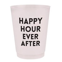 Gobelets de mariage personnalisés de 12 oz et 16 oz, gobelets en plastique givré personnalisés avec logo pour fête de mariage