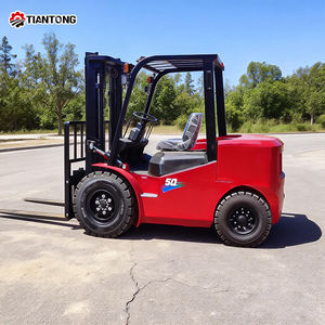 Forklift Diesel 2.5 Ton Sit-Down 4 Roda, Pengiriman Gratis, Garansi 1 Tahun, Bersertifikat CE untuk Penanganan Logistik Gudang dan Pabrik - Product Image 2